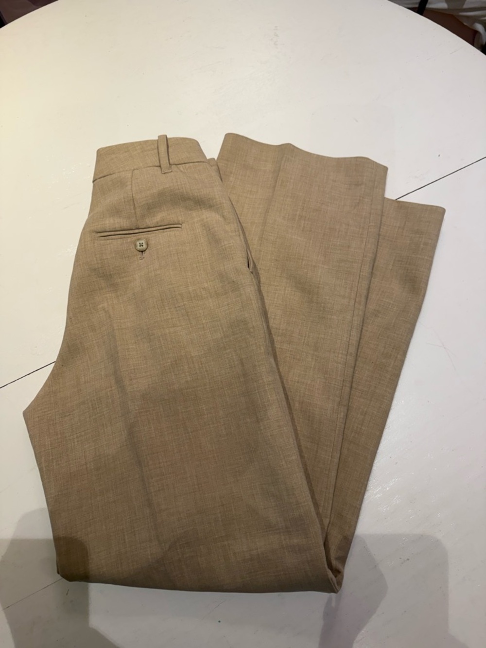Wilfred Tan High-Waist Dress Pants